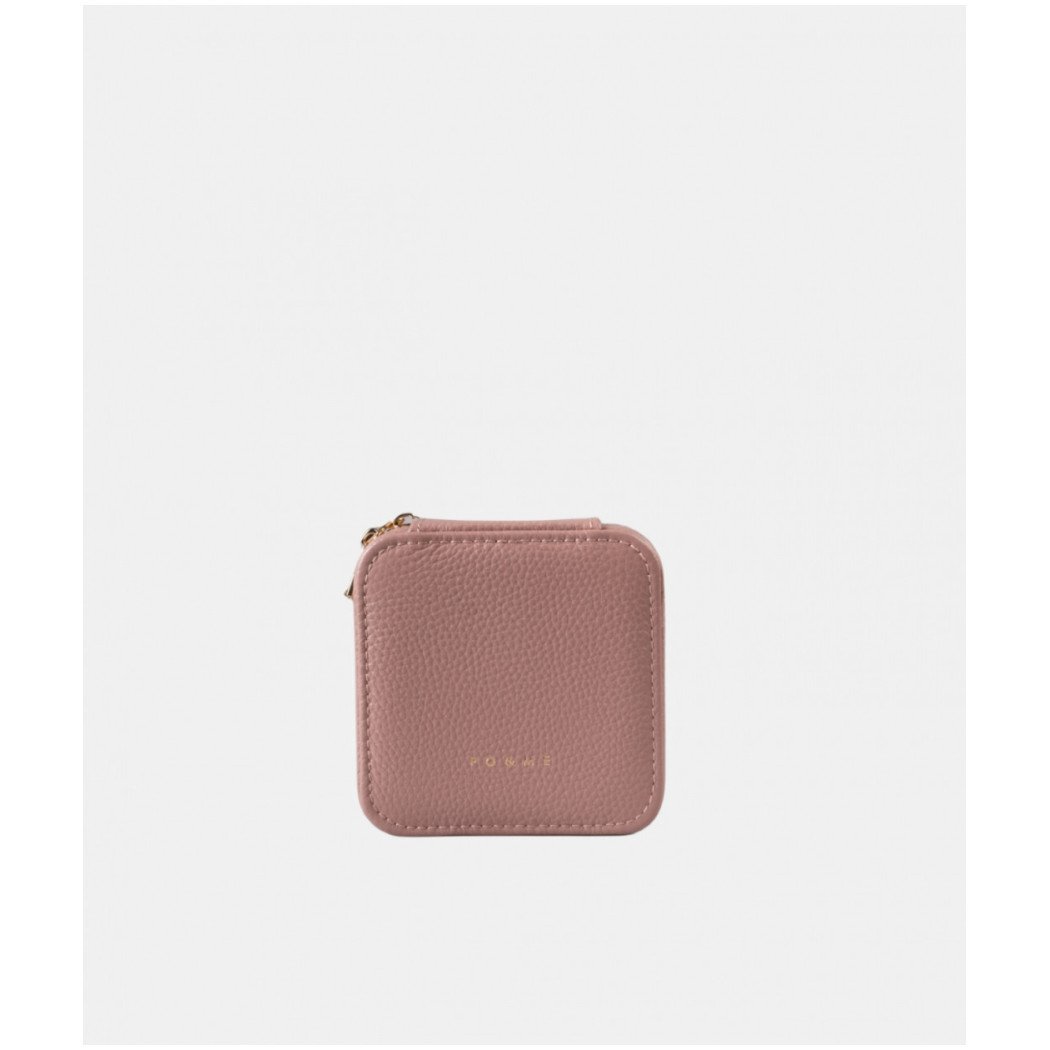 Boîte à Bijoux Carreau - Grainé - Bleu Pastel