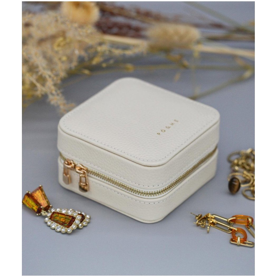 Boîte à Bijoux Carreau - Grainé - Vert Pastel