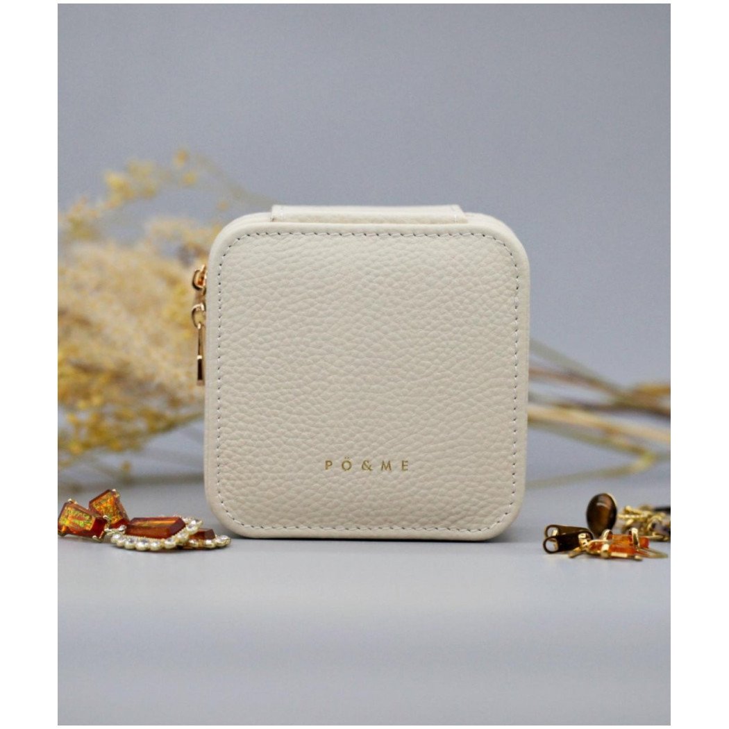 Boîte à Bijoux Carreau - Grainé - Rose Corail