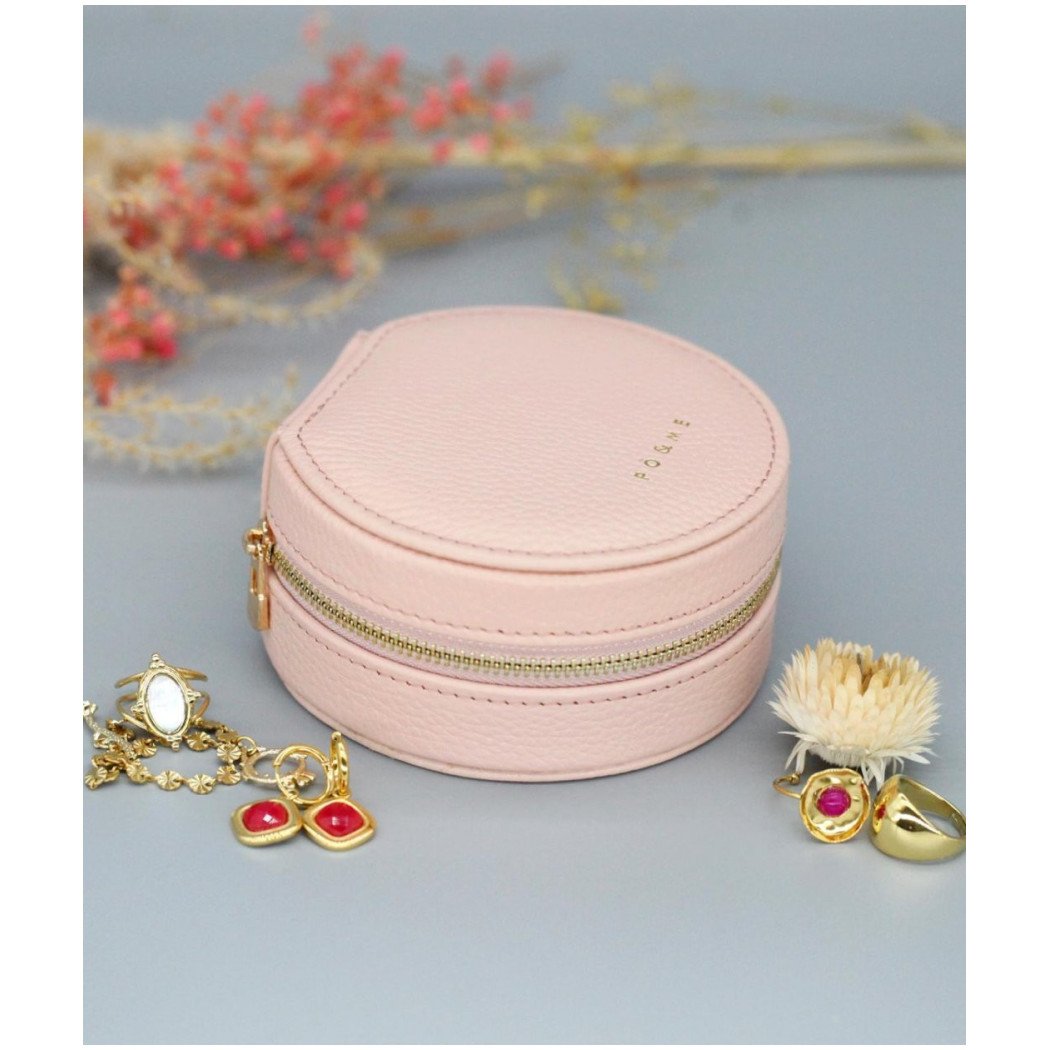 Boîte à Bijoux Trèfle - Grainé - Camel