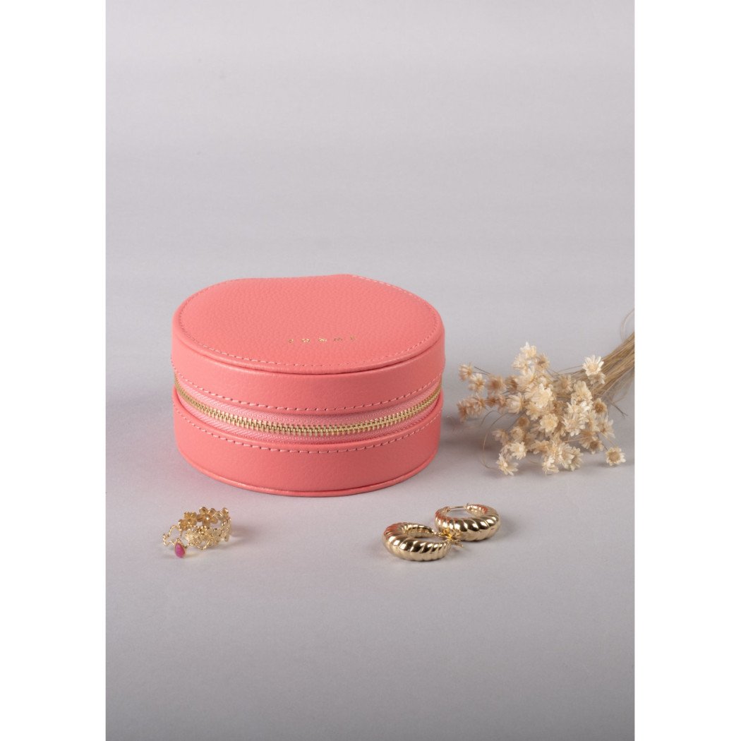 Boîte à Bijoux Trèfle - Grainé - Rouge