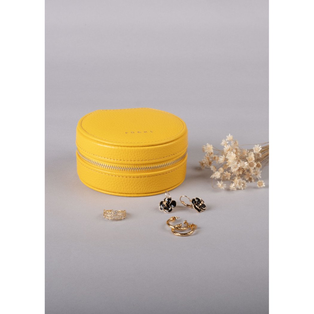 Boîte à Bijoux Trèfle - Grainé - Or Jaune