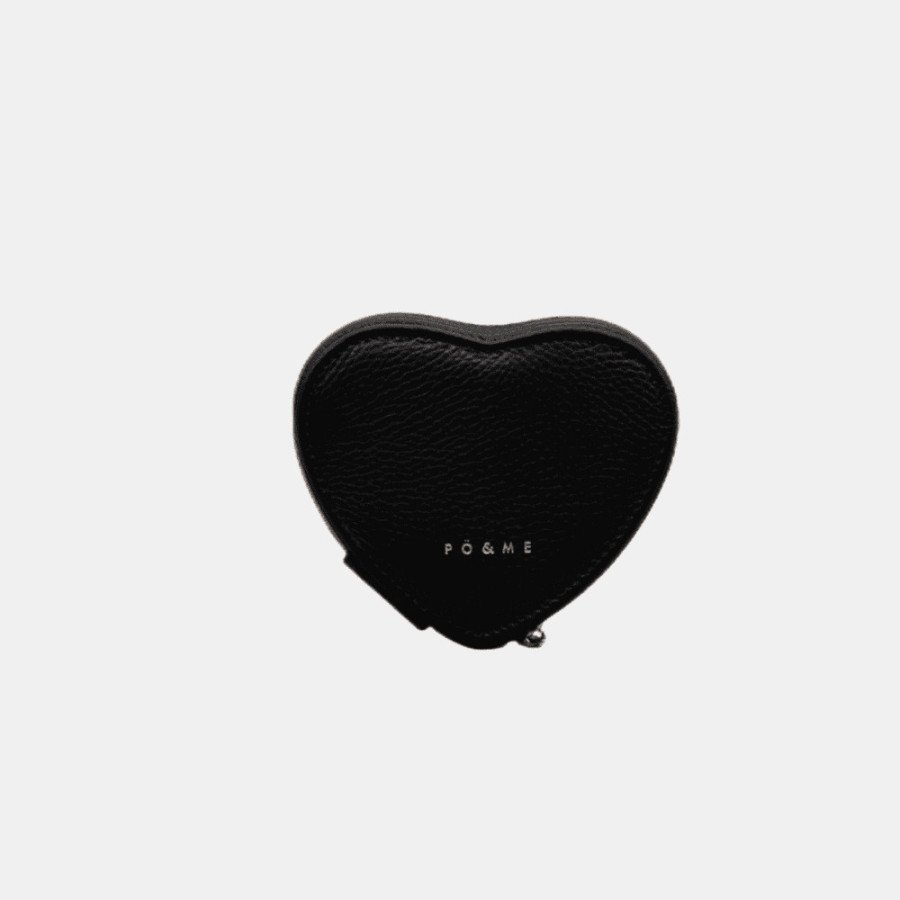 Boite à bijoux Coeur - Grainé - Noir