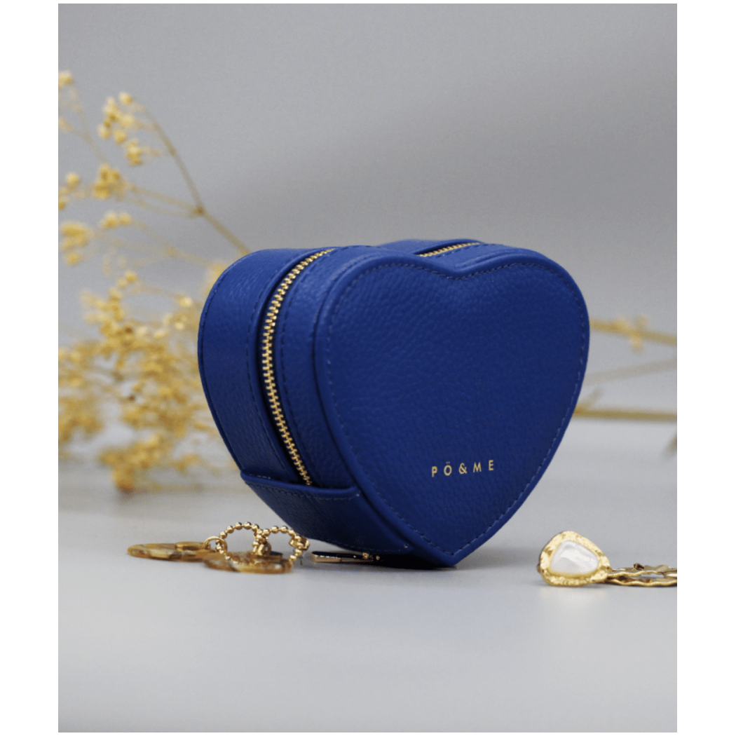 Boite à bijoux Cœur - Grainé - Camel