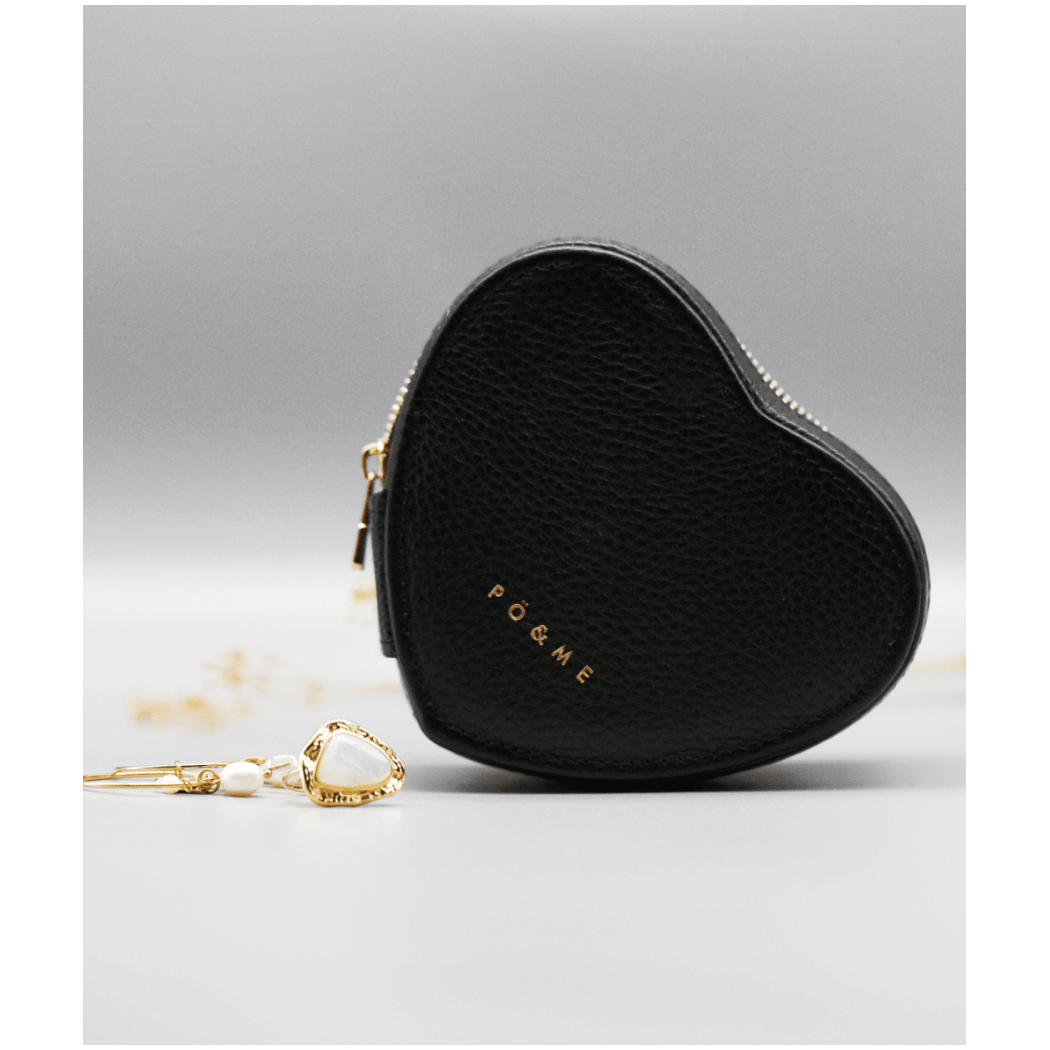 Boite à bijoux Cœur - Grainé - Jaune