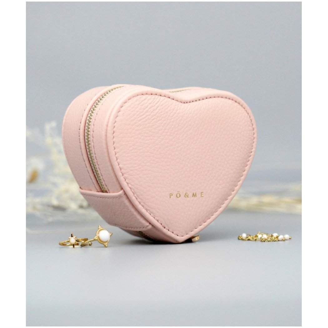 Boite à bijoux Cœur - Grainé - Jaune