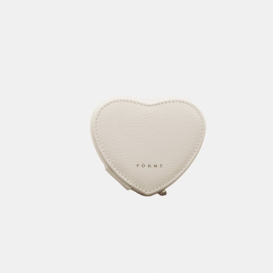 Boite à bijoux Cœur - Grainé - blanc