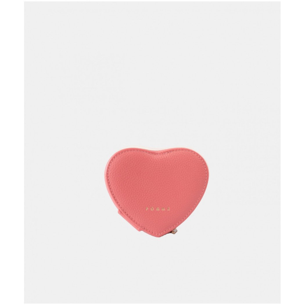 Boite à bijoux Cœur - Grainé - Rose Corail