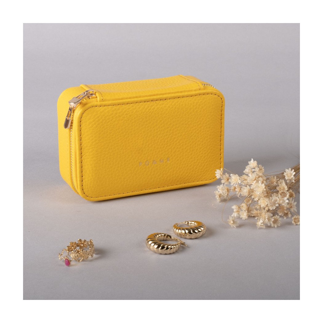 Boite à Bijoux Pique - Grainé - Jaune