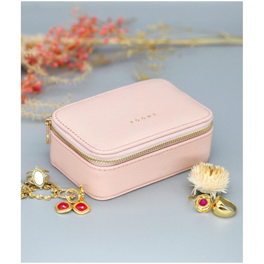 Boite à Bijoux Pique - Grainé - Rose