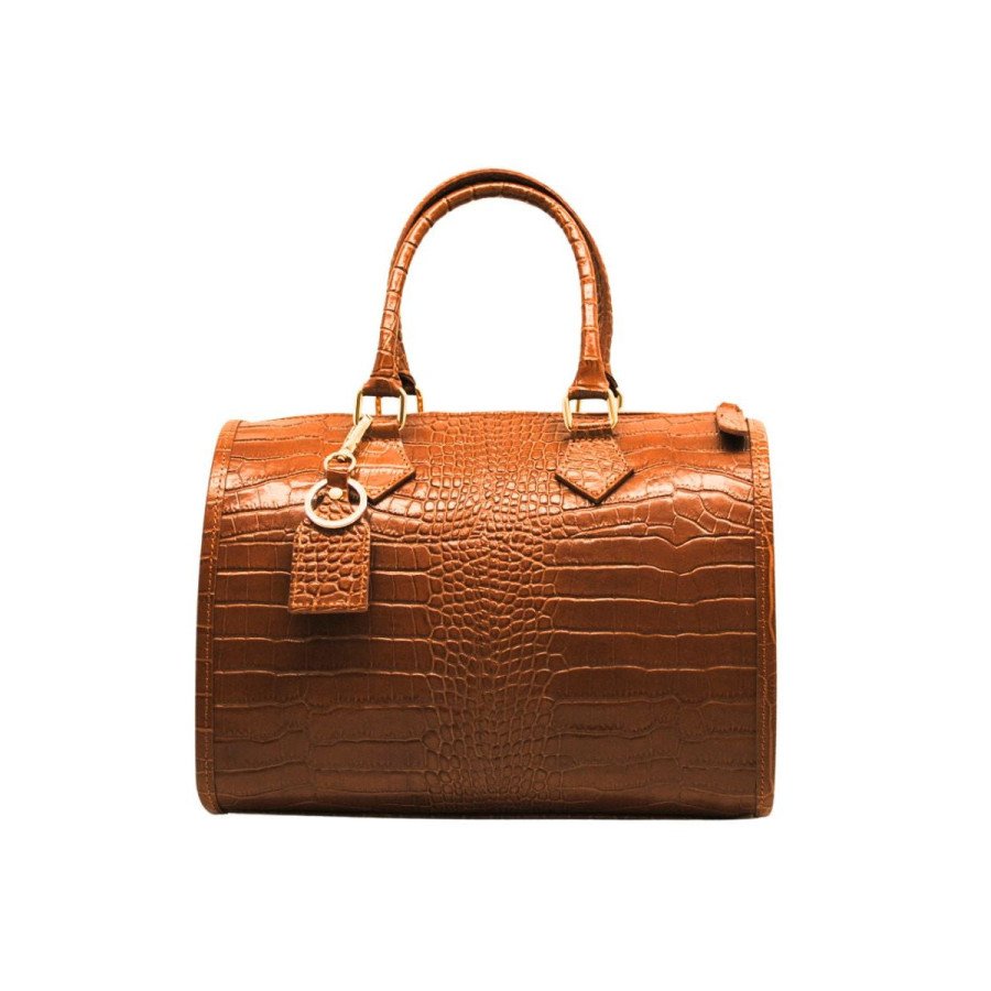 Sac à main femme cuir vachette – Couleur Camel– REF0500378A