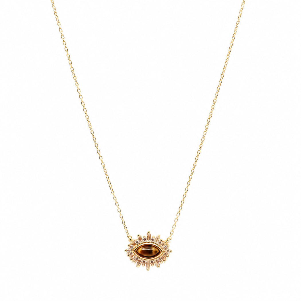 Collier argent 925 avec pendentif œil protecteur