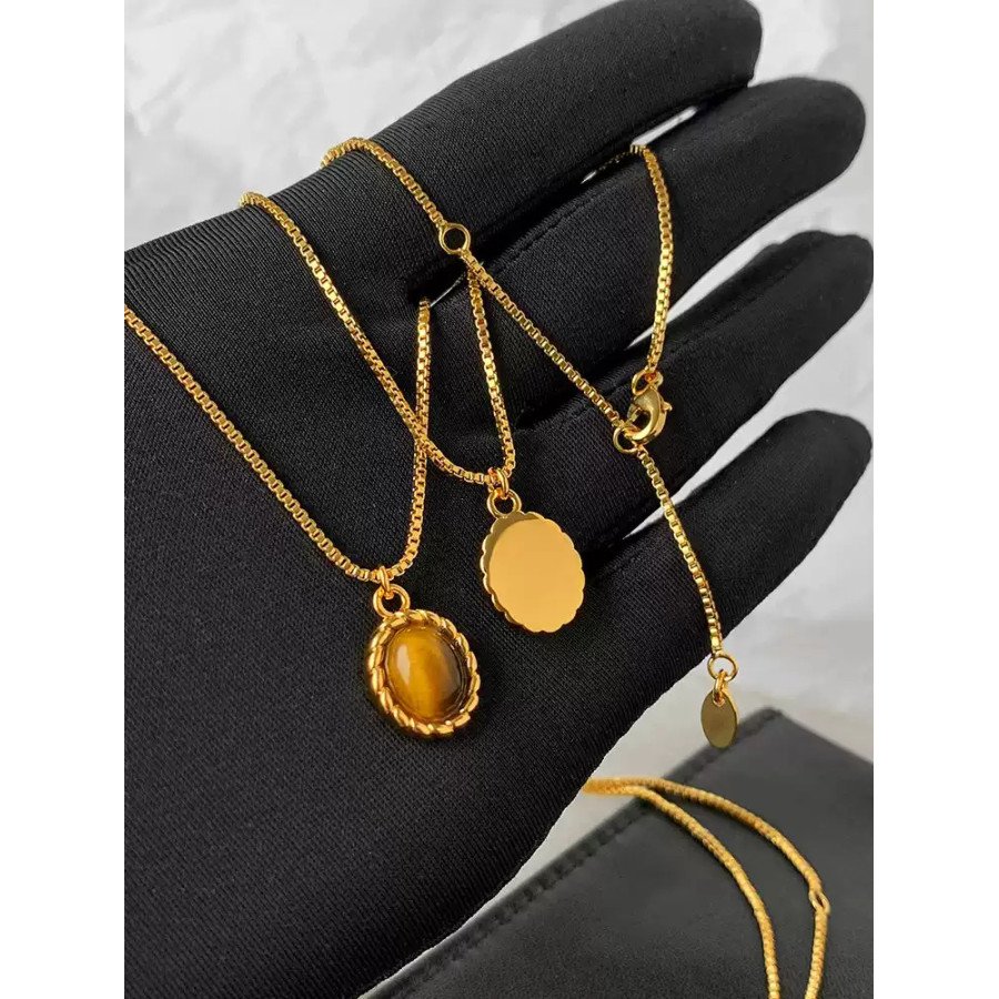 Collier femme multirang avec pierres lapis-lazuli