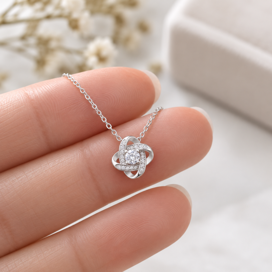 Collier étoile motif trèfle en argent 925