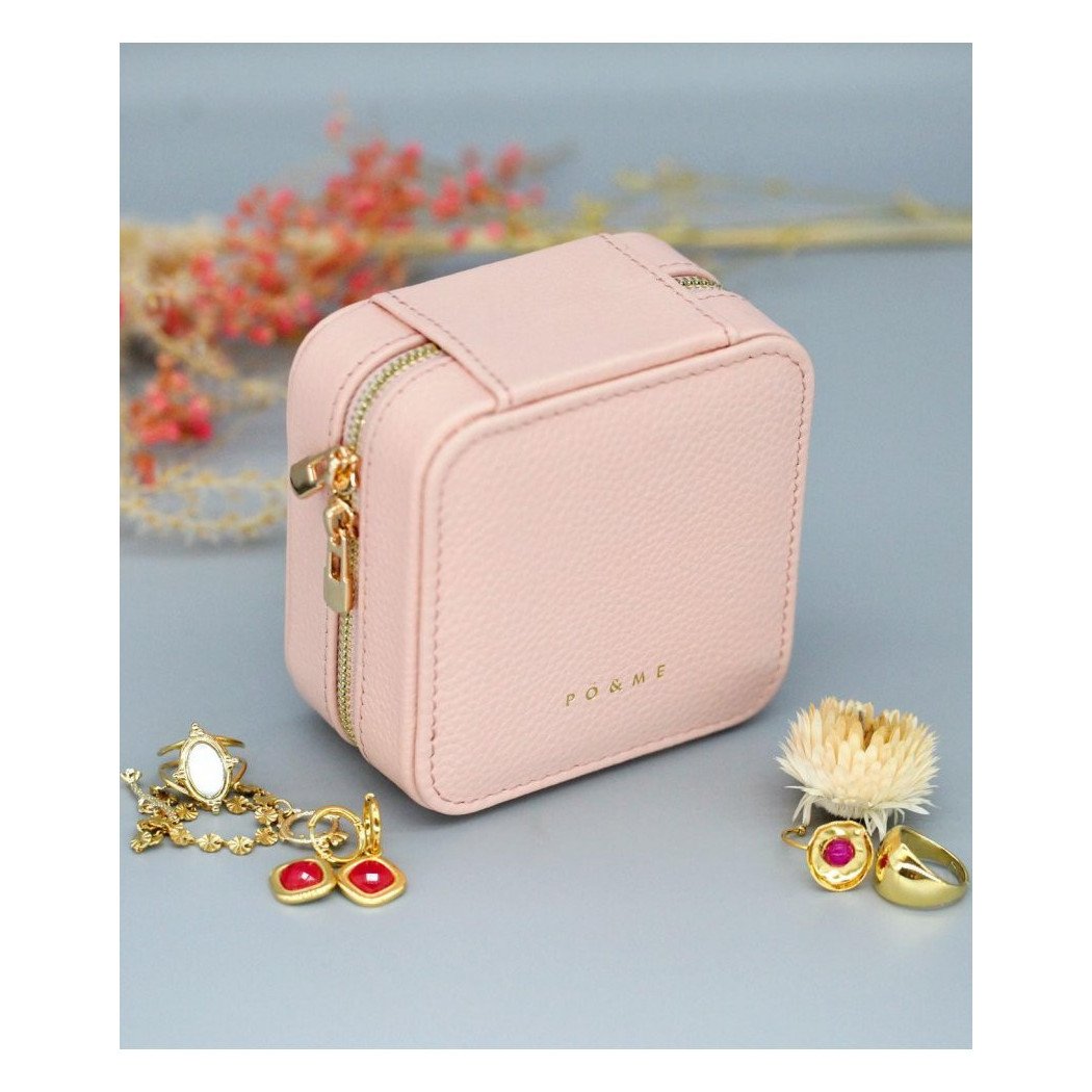 Boîte à Bijoux Carreau - Grainé - Noir